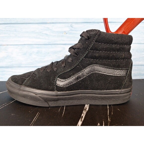 Vans SK8-Hi Black Suede Canvas High Top Skate Shoes M 5 W 6.5